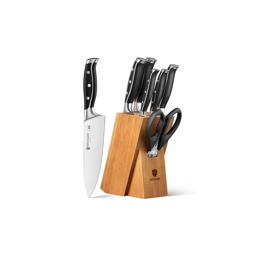BRODARK-Knife-Set-7-Piece-Ultra-Sharp-Kitchen-Knife-Set-Without-Steak-Knives-Knives-Set-for-Kitchen-with-High-Carbon-Super-Steel-Ergonomic-Handle-Acacia-Wood-Block-with-Scissors-and-Sharpener BRODARK Knife Set: 7 Piece Ultra Sharp Kitchen Knife Set Without Steak Knives, Knives Set for Kitchen with High Carbon Super Steel & Ergonomic Handle, Acacia Wood Block with Scissors and Sharpener