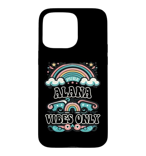 ALANA Vibes Only Cute Retro Girls ALANA Name �X�}�z�P�[�X iPhone 15 Pro Max �p