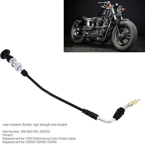 Aramox Chokezug, Motorcycle Vergaser-Choke-Kabel, Vergaser Chokezug 990-662-002 426232 Motorradzubehör Ersatz für Performance Carb Chokezug