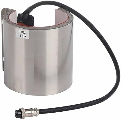 Tumbler Mug Heat Press Attachment, 11oz Cup Sublimation Heating Element, DIY Printing Accessory Suitable for Cylindrical Cups