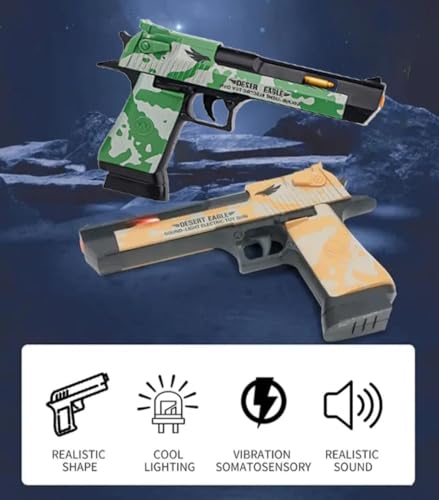 Image of Musical Army Style Toy Gun for Kids with Projection Light, Telescopic Moving Barrel, Battery Operated Pistol with Sound & Flashing Lights, Role Play Toy for Boys & Girls (Color May Vary)