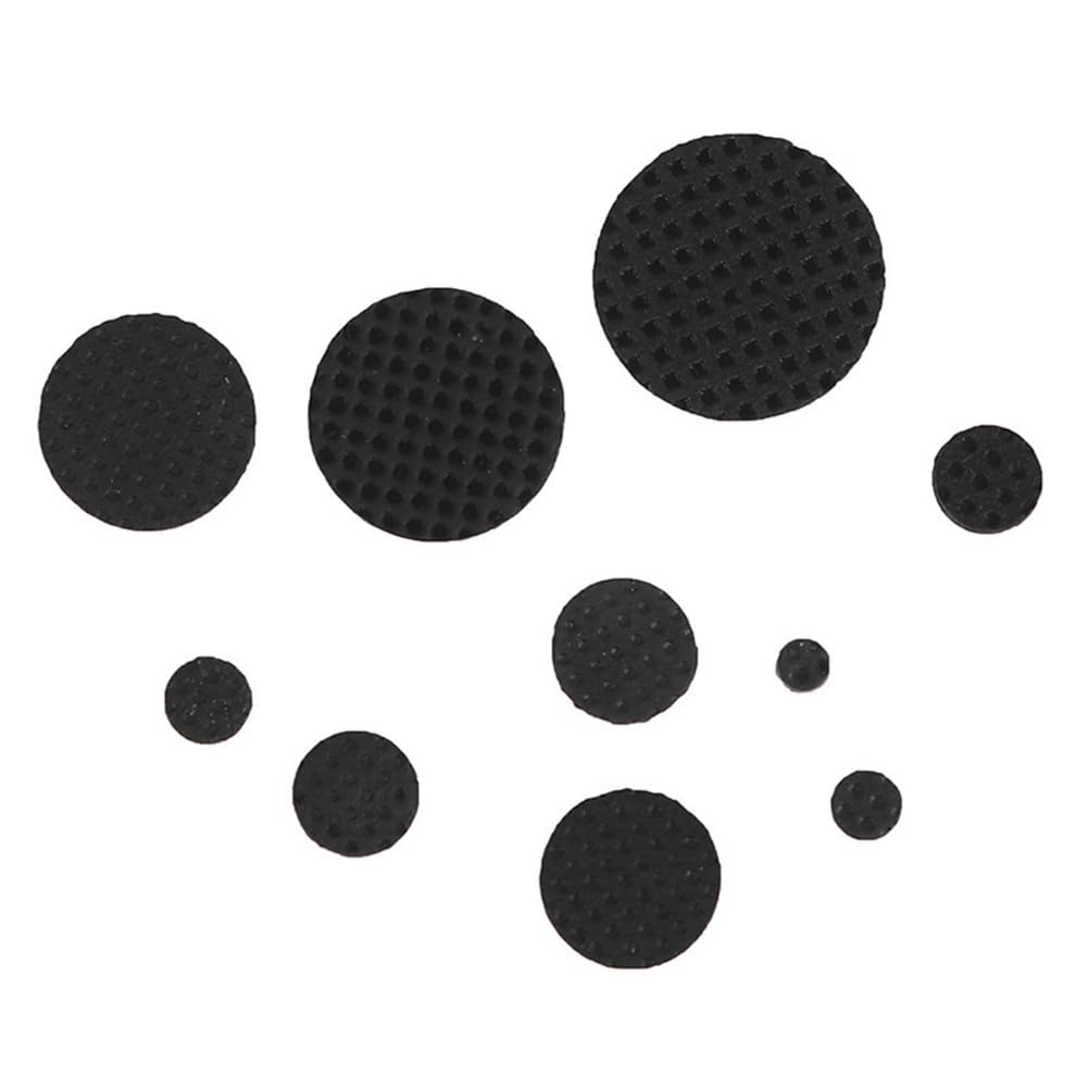 Grimmstr 500pcs/Box 1.5-8mm Different Sizes Conductive Rubber Pads Keypad Repair Kit for IR Remote Control Conductive Rubber, Black