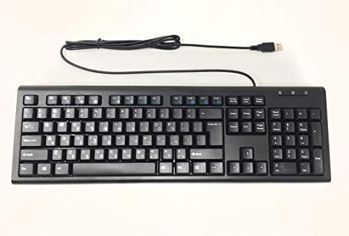 Hebrew & English Bilingual Language Keyboard (Black) (USB) (Windows)