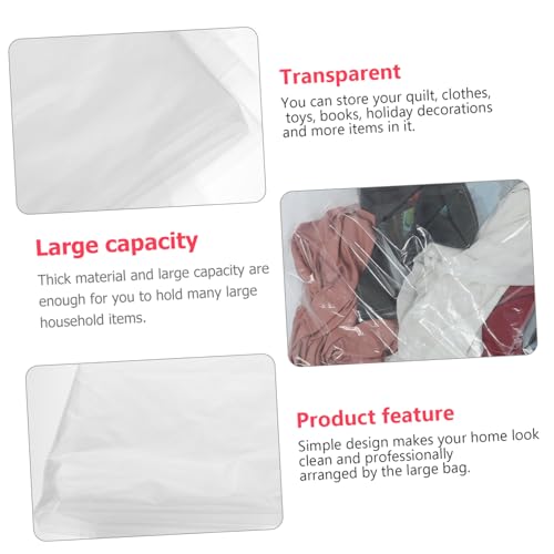 Poche de rangement transparente MAGICLULU pour liberer de la place placard - 4