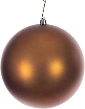 Vickerman 790908-8" Copper Matte Seamless UV Drilled Christmas Christmas Tree Ornament N592088DMVL
