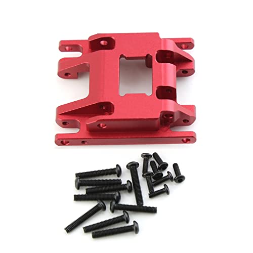 Skidplate 9736 Transmission Mount Gearbox Base Aluminum Alloy For 1/18 Rc Crawler Traxxas Trx4M Upgrade Parts (Red) #TOP2