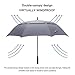 G4Free 62 Inch Automatic Open Golf Umbrella Extra Large Oversize Double Canopy Vented Windproof Waterproof Stick Umbrellas(Grey)