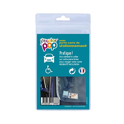 Color pop® Porte Carte handicapé mobilité Inclusion - Fabrication française - en PVC - 6,1 x 10 x 0,1 cm Cover