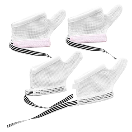 Sosoport 2pairs Mitts Stop Sucking Thumb Sucking Gloves for Boys and Girls Boy Girl Soft Breathable