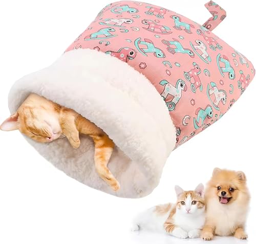COOCOO BABY Cat Sleeping Bag for Indoor Cats Cozy Tunnel