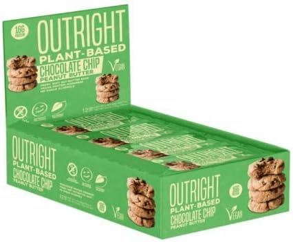 MTS Nutrition Vegan Outright Bar, 12 x 60 g, Choc Chip Peanut Butter