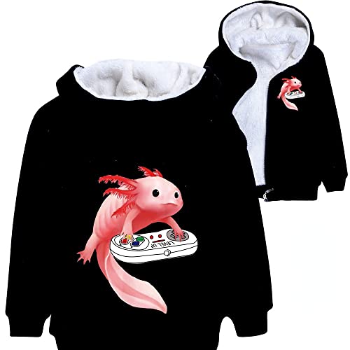 Boys Axolotl Coat Axolotl Kids Warm Jacket Axolotl Merch