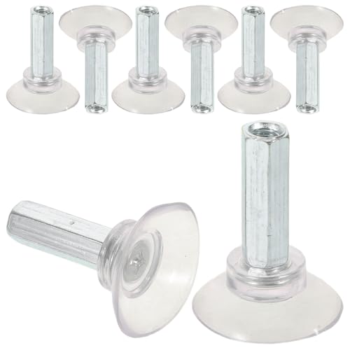 Mikinona Base Inferior de Succión para Picadora de Carne Tornillos de Acero Inoxidable, Estabilizador de Goma Antideslizante, Accesorio Compatible para Máquinas Cortadoras de Carne de Res