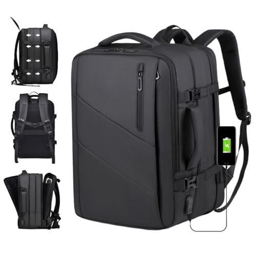 Mochila De Viagem Impermeável Expansível Porta Notebook Executiva Reforçada Com Entrada USB Unissex