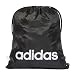 adidas Unisex Linear Gymsack Shoe Bag, Black/White, One Size