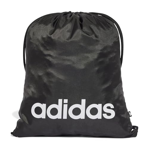 adidas Unisex LINEAR Gymsack, Black/White, One Size