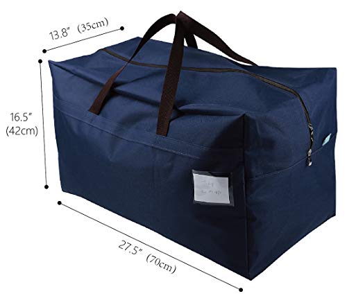 100L Large Size Festival Decoration Ornament Storage Organizer Bags, Go to College Luggage Carrying Bags, Travel Duffel Bags for RV, Blue by iwill CREATE PRO - Image 2