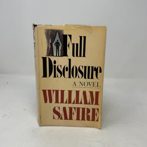 Full disclosure: A novel 0385121156 Book Cover