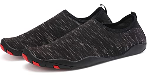 Sixspace Zapatos de baño para hombre y mujer, zapatos de playa, secado rápido, zapatos de natación tallas 34-47, 621 Negro, 37 EU Cover