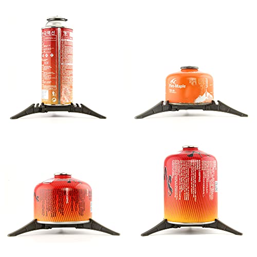 Campingmoon Fuel Can Stabilizer, Canister Stand, Universal Gas Tank Holder, Foldable Canister Tripod, Suitable For 100G/230G/450G Camping Gas Tank #TOP1