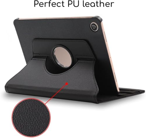 World biz Case for Samsung Galaxy A8 10.5-Inch 2021 Tablet (SM-X200/X205/X207), 360 Degree Rotation Protective Stand Leather Folio Cover Back, Auto Wake/Sleep Tab A8 (Black) - Image 4