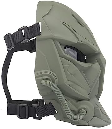 Casque Tir Sportif Combinaison De Masque Tactique Intégral Avec Des Lunettes Et Un Casque Tactique Airsoft Paintball ACH Pour Les Jeux Airsoft Paintball CS 30x19cm Masque Gaz Lacrymogene