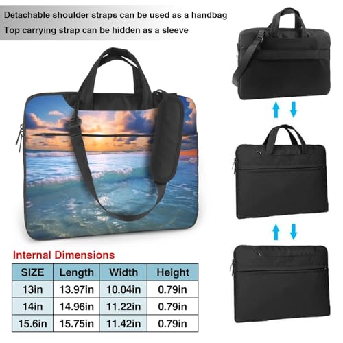 Bolso para laptop unisex negro 15.6 pulgadas miniatura 3