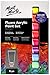 Mont Marte Fluoro Acrylic Paint Set, 8 x 1.02oz (36ml) Tubes, 8 Colors, Suitable for Most Surfaces Including Canvas, Card, Paper and Wood