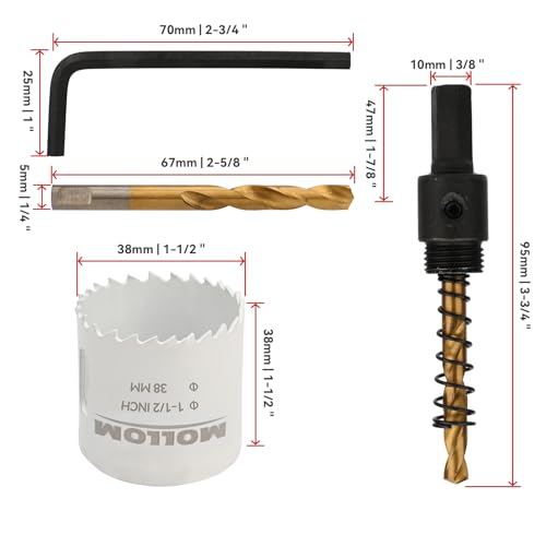 Mollom (38mm, White, 38mm | 1-1/2" - Image 2