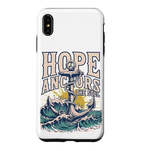 Hope Anchors the Soul Christian Nautical Design ���g���E�F�[�u �X�}�z�P�[�X iPhone XS Max �p