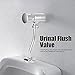 Urinal Flush Valve, G1/2 Exposed Manual Toilet Bowl Flush Valve Wall Mounted Hand Press Flushing Tool for Bathroom Toilet defult