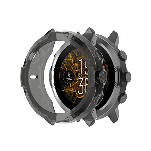 AWINNER Case Compatible for Suunto 7 GPS Sports Smart Watch,Shock-Proof and Shatter-Resistant Protective TPU Frame Full Cover (Black) - Thumbnail 5