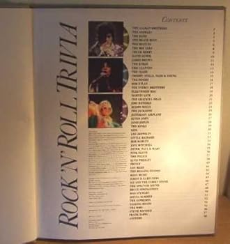 Hardcover Rock & Roll Trivia: 30 Years Of Rock & Roll Book