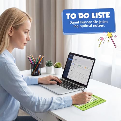 FDHBDF 3 Stück Checklist Boards, To Do Liste für Kinder mit Beweglicher Schieber, Robuster Aufgabenplaner mit 30 Blankopapier 4 Aufkleber, Täglicher Routine Planer für Haushalt Schule Kindergarten