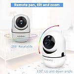 HelloBaby Baby Monitor, vidéo baby Monitor avec caméra à distance Pan-Tilt-Zoom, 3.2 écran, vision nocturne infrarouge, audio à deux voies, affichage de la température, intelligent VOX Mode