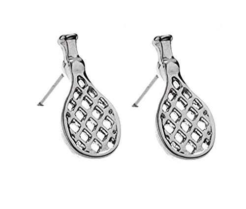 Sportybella Tennis Earrings- Tennis Racket Stud Earrings, Tennis Jewelry, Perfect Tennis Gifts for Tennis Players