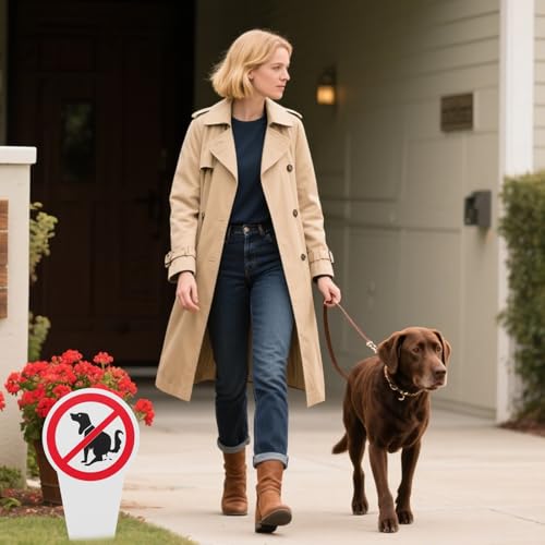 Kein Hundeklo Schild - 2 Stück 300x150mm UV-Beständig Kein Hundeklo Steckschild Groß, Schild Hunde Kacken Verboten für Garten, Wiese, Hof, Park, Wetterfestes Warnschild