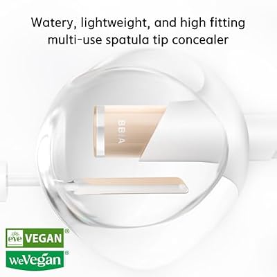 BBIA EAU Stay Concealer - All Day Fitting Natural Coverage Liquid Concealer, Spatula Applicator Tip, Comfortable Lightweight & Longlating, High Fitting, Vegan, Korean Makeup (00 MILK, Pack of 1)