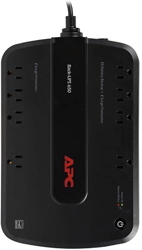 Miniatura 6 de APC Protector de sobretensiones de respaldo de batería de UPS, BE650G1 Protector de sobretensiones con respaldo de batería, protección de datos,