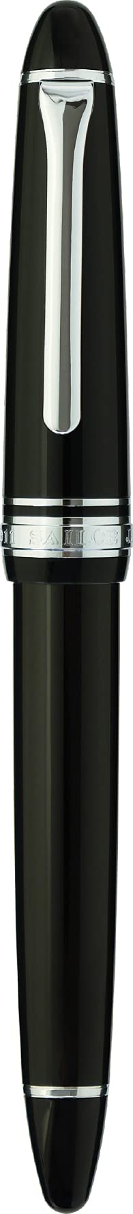 Sailor Fountain Pen, Pro-Fit Casual, Silver Trim, Black, Zoom 11-0571-720 : Office Products