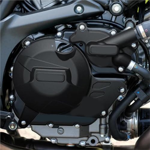 Housse carter carbone Suzuki SV650 pour éviter les rayures et fissures de moteur en cas de chute