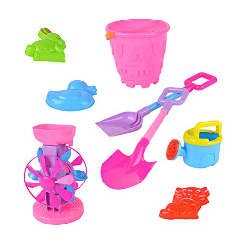 8 unidades/conjunto de brinquedos de praia multicoloridos kit de ferramentas de areia criativas mold