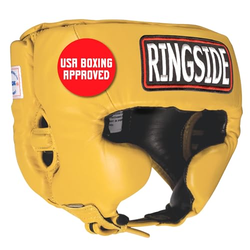 Image of Ringside Competition Boxing Muay Thai MMA Sparring Head Protection Headgear with Cheeks