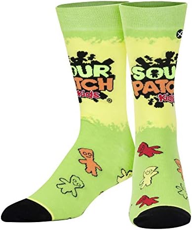 Odd Sox, Sour Patch Kid's Candy Funny Socks Mens & Womens Fun Cotton Crew Length