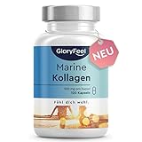 Marine Kollagen Kapseln hochdosiert - 1500mg reines Meereskollagen (Typ 1) - 120 Kapseln Kollagen Hydrolysat - 100% rein, laborgeprüft und ohne Zusätze in Deutschland hergestellt