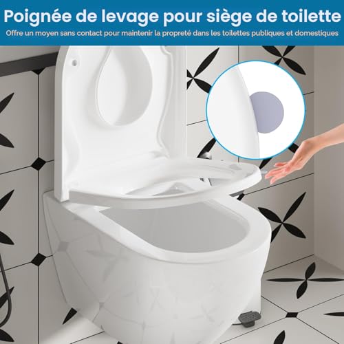 Abattant WC 2-en-1 forme D avec réducteur SREWOHS PRO