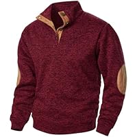 HAOLEI Sudadera Sin Capucha Hombre,Sudaderas Hombres Jacquard de