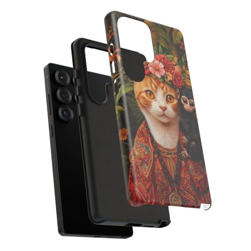Coque chat roux Samsung S25 Ultra protection mate anti-rayures - 4