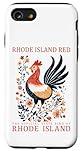 Rhode Island Red State Bird Rooster Folk Art Case for iPhone SE (2020) / 7/8