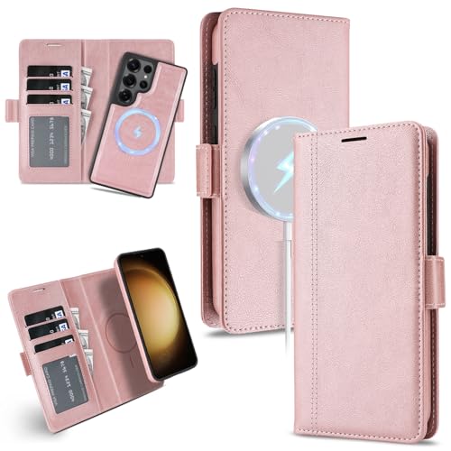 �y2in1 ���̓}�O�l�b�g Magsafe�Ή��z Galaxy S26 Ultra �p �P�[�X �J�[�h���[ 3�� �蒠�^ �M�����N�V�[ S26�E���g�� �J�o�[ �ϏՌ� �y�� TPU (���[�Y�S�[���h)